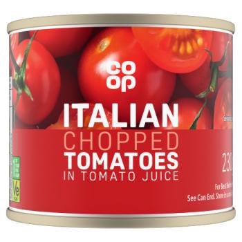 Co-op Italian Chopped Tomatoes in Tomato Juice 230g