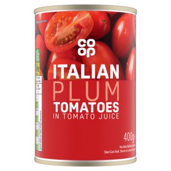 Co-op Italian Plum Tomatoes in Tomato Juice 400g