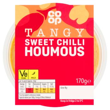 Co-op Tangy Sweet Chilli Houmous 170g