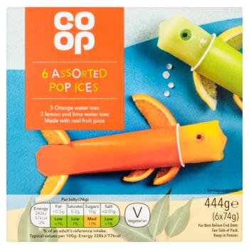 Coop 6 Orange Lemon &amp; Lime Fruit Ice