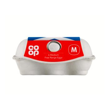 Co-op 6 Medium Free Range Eggs