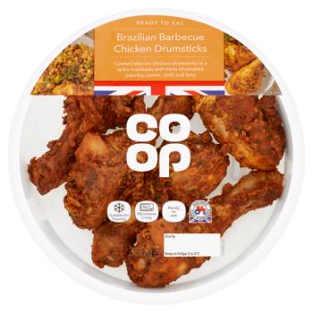 Co-op Brazilian Barbecue Chicken Drumsticks 350g