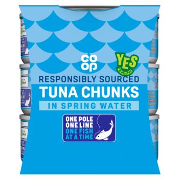 Co-op Tuna Chunks in Spring Water 3 x 145g