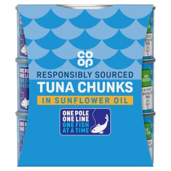 Co-op Tuna Chunks in Sunflower Oil 3 x 145g