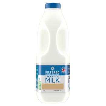 Co-op Whole Milk 3.52 Pints/2L