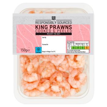Co-op Cooked & Peeled King Prawns 150g
