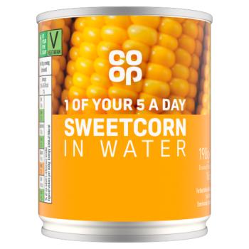 Co-op Sweetcorn in Water 198g
