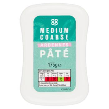 Co-op Medium Coarse Ardennes Pâte 175g