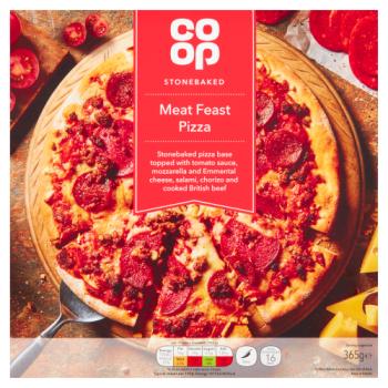 Co-op Stonebaked Meat Feast Pizza 365g
