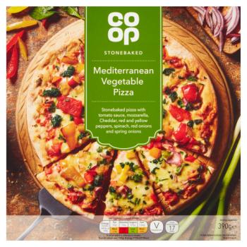 Co-op Stonebaked Mediterranean Vegetable Pizza 390g