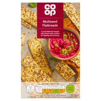 Co Op Multiseed Flatbreads 125g