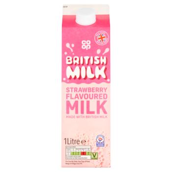 Co-op Strawberry Flavoured Milk 1 Litre