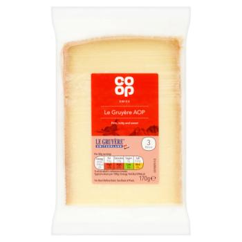 Co Op Swiss Le Gruyère AOP 170g
