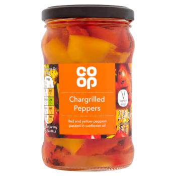 Coop Grilled Red Yellow Peppers In Sunfl