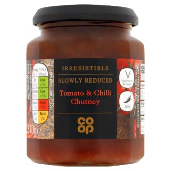 Co-op Irresistible Slowly Reduced Tomato & Chilli Chutney 310g