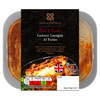 Co-op Irresistible Luxury Lasagne Al Forno 400g