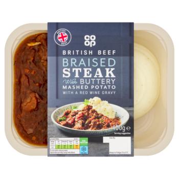 Co-op Braised Steak with Buttery Mashed Potato 400g