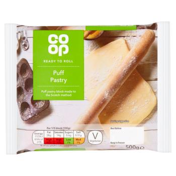 Co-op Ready to Roll Puff Pastry 500g