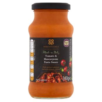 Co-Op Irresistible Tomato & Mascarpone Pasta Sauce 340g