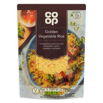 Co Op Golden Vegetable Rice 250g