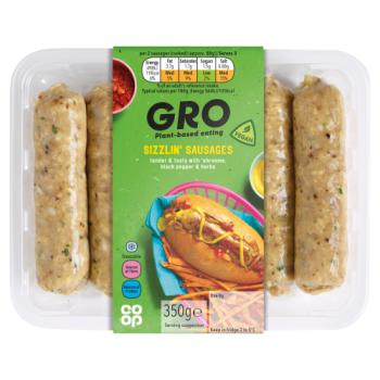 Co-op Gro Sizzlin' Sausages 350g
