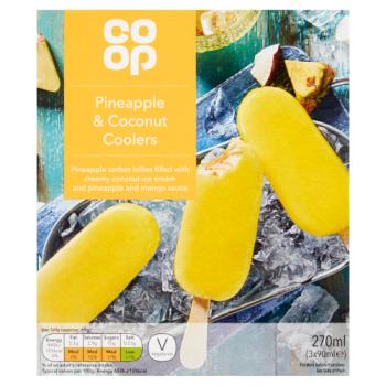 Co-op Pineapple & Coconut Coolers 3 X 90ml (270ml)