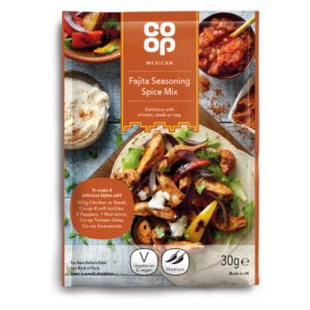 Co Op Mexican Fajita Seasoning Spice Mix 30g