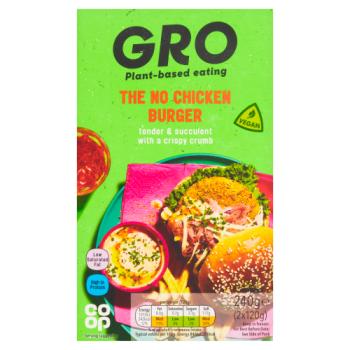 Co-op GRO The No Chicken Burger 2 x 120g (240g)
