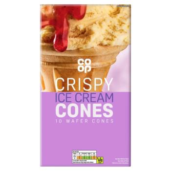 Co-op 10 Crispy Ice Cream Cones