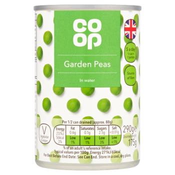 Co-op Garden Peas in Water 290g