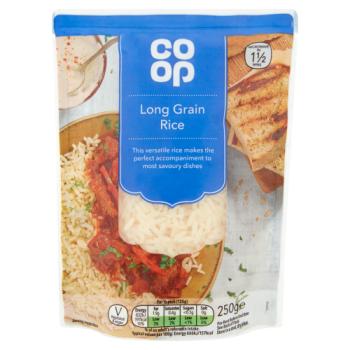 Co-op Microwave Long Grain Rice 250g