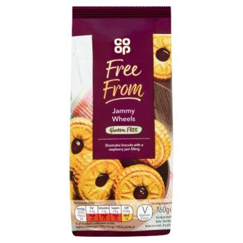Co Op Free From Jammy Wheels 160g