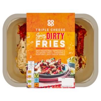 Co-op Triple Cheese Spicy Dirty Fries 330g