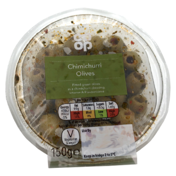 Co-op Chimichurri Olives 150g 