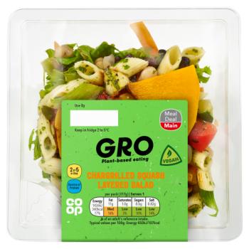 Co-op GRO Chargrilled Squash Layered Salad 317g