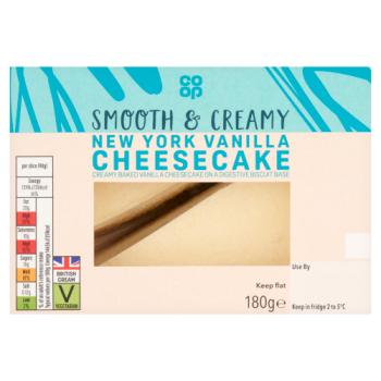 Co-op New York Vanilla Cheesecake 180g