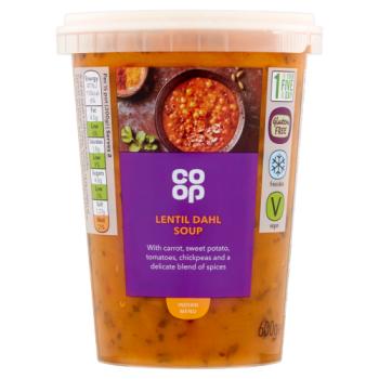 Co Op Lentil Dahl Soup 600g