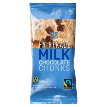 Co-op Milk Chocolate Chunks 100g