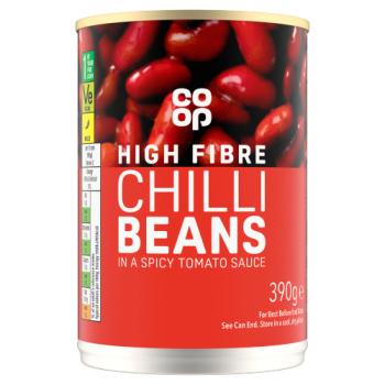 Co-op Chilli Beans in a Spicy Tomato Sauce 390g