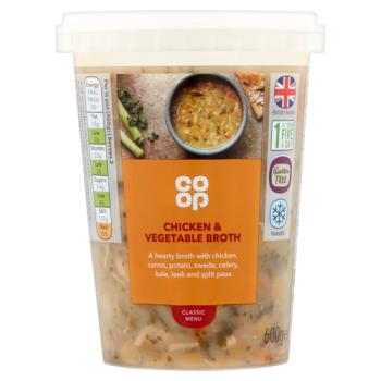 Co Op Classic Menu Chicken And Vegetable Broth 600g