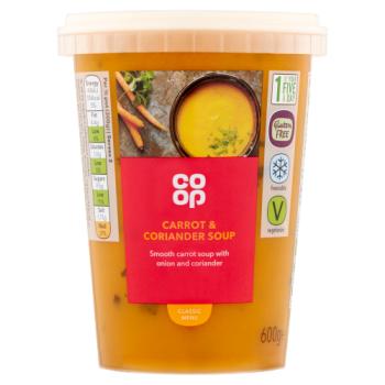 Co Op Carrot & Coriander Soup 600g
