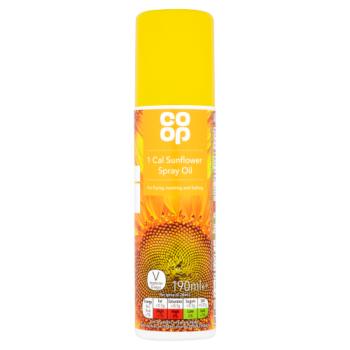 Co Op 1 Cal Sunflower Spray Oil 190ml