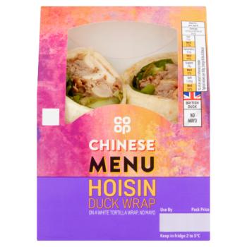 Co-op Chinese Menu Hoisin Duck Wrap