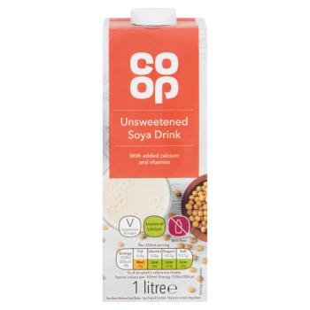 Co Op Unsweetened Soya Drink 1 Litre