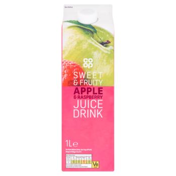 Co-op Apple & Raspberry Juice Drink 1L