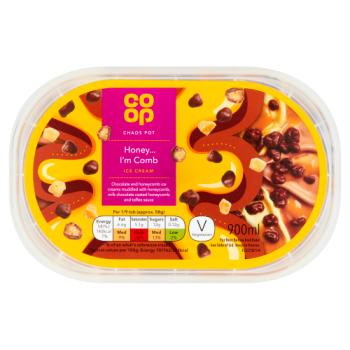 Co Op Honeycomb Ice Cream 900ml