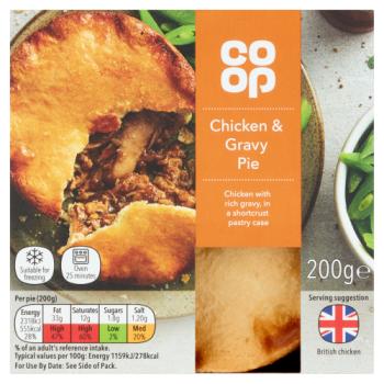 Co Op Roast Chicken Pie 200g