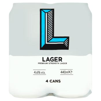 Co-op Premium Strength Lager 4 x 440ml