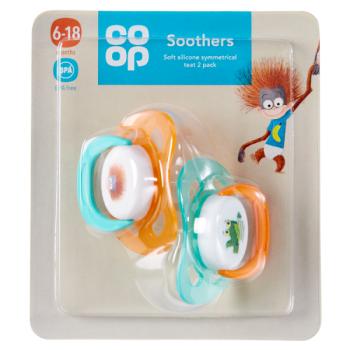 Co Op 2 Soothers 6-18 Months