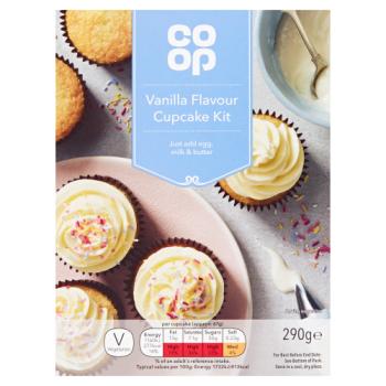 Co-op Vanilla Flavour Cupcake Kit 290g